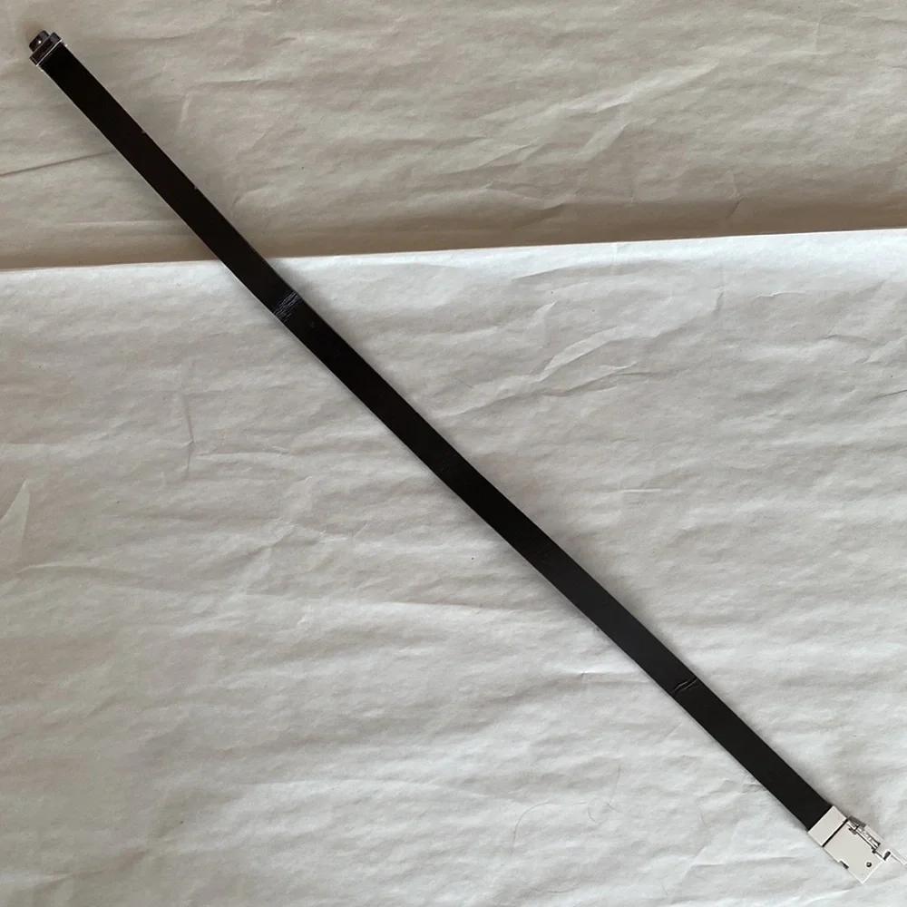 NIB Auth GUCCI leather BELT w/logo buckle 28”/71.5 cm ITALY - Picture 14 of 16